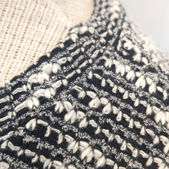 Black and White Knit Sweater by Oak + Fort - Picture 3 of 7